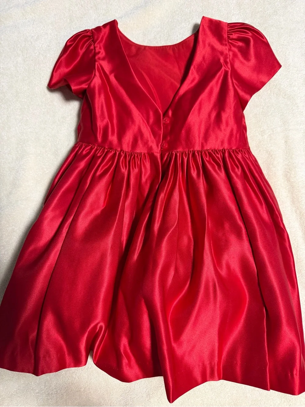 Janie and Jack Toddler Girl’s Satin Tulip Sleeve Dress US Size 3T
